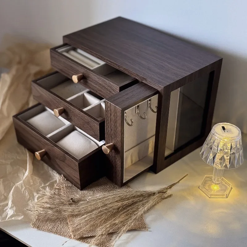 2025 New Nordic Exquisite Gift Storage Box Jewelry Box Watch Jewelry Jewelry Multi-layer Large Capacity Storage Box