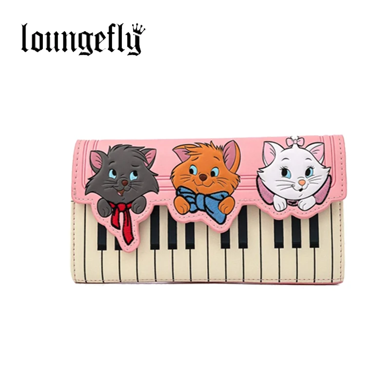 

New Loungefly Disney Piano Kitten Imitation Mini Backpack and Wallet