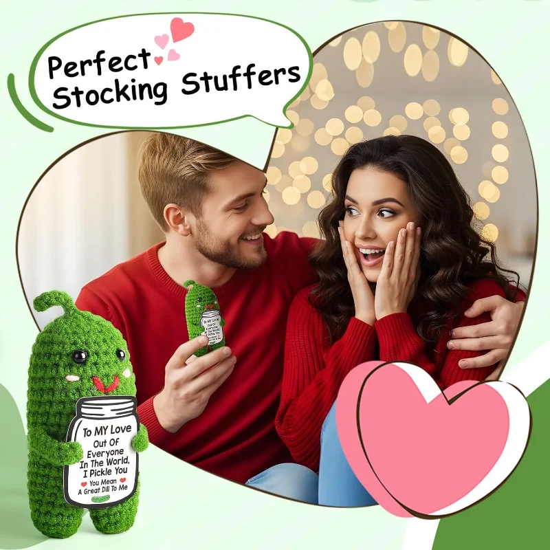 Eu te amo presentes para ela ele aniversário presentes de natal para a família presentes românticos para mulheres homens presentes feitos à mão crochê