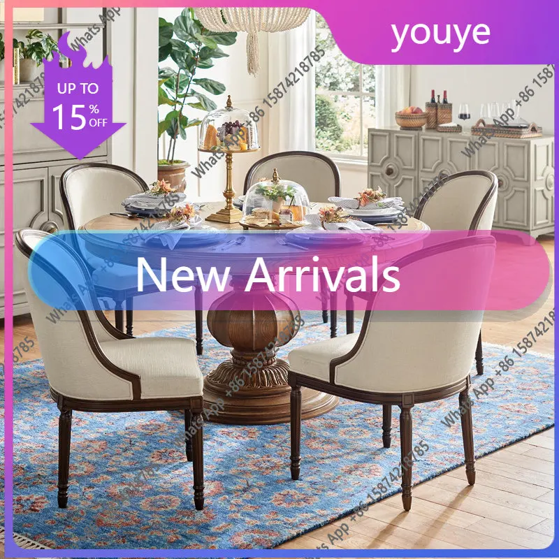 Solid Wood Round Dining Table