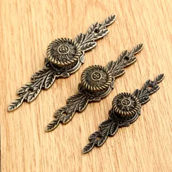 2pcs Pull Knob Handles Kitchen Doors Drawer Wardrobe Cabinet Pulls Handle Wooden Box Knob With Screws