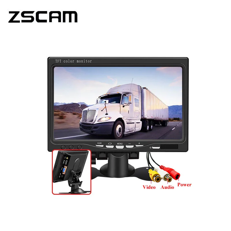 

Mini 1024*600 7 Inchs IPS HDMI HD LCD Screen VGA Computer Display CCTV 12-24V Wide Voltage Analog Signal Camera Color Monitor