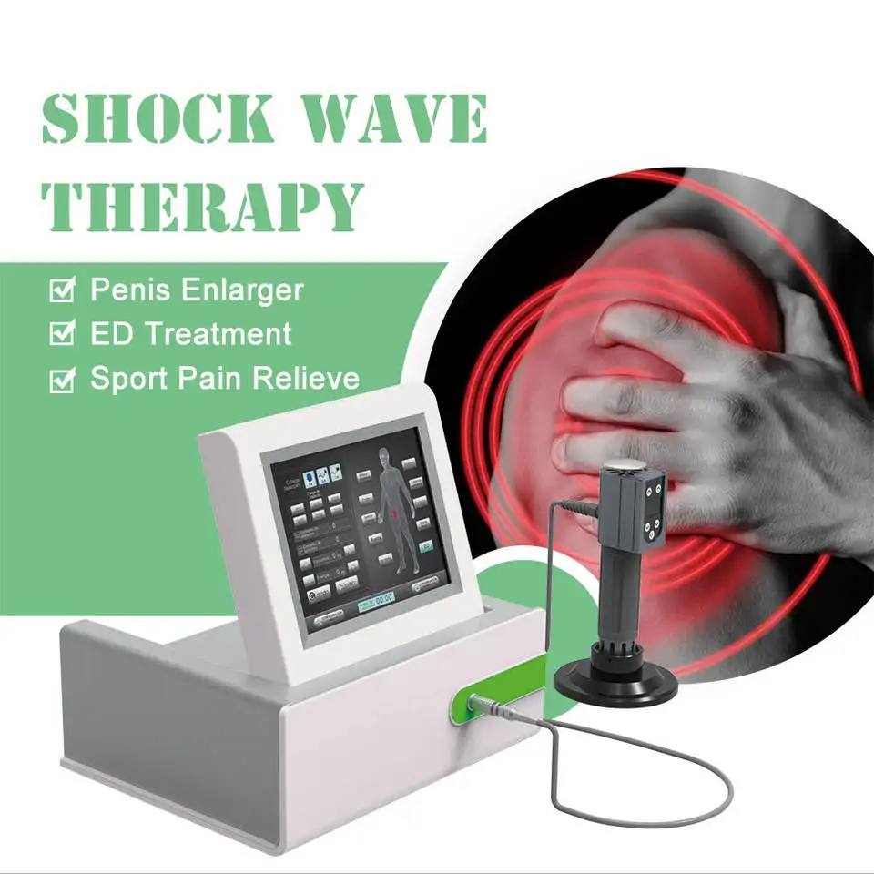 Shock Wave Machine for Muscle Relax Pain Relief Body Massager ED Treatment ESWT Shockwave Physiotherapy Equipment