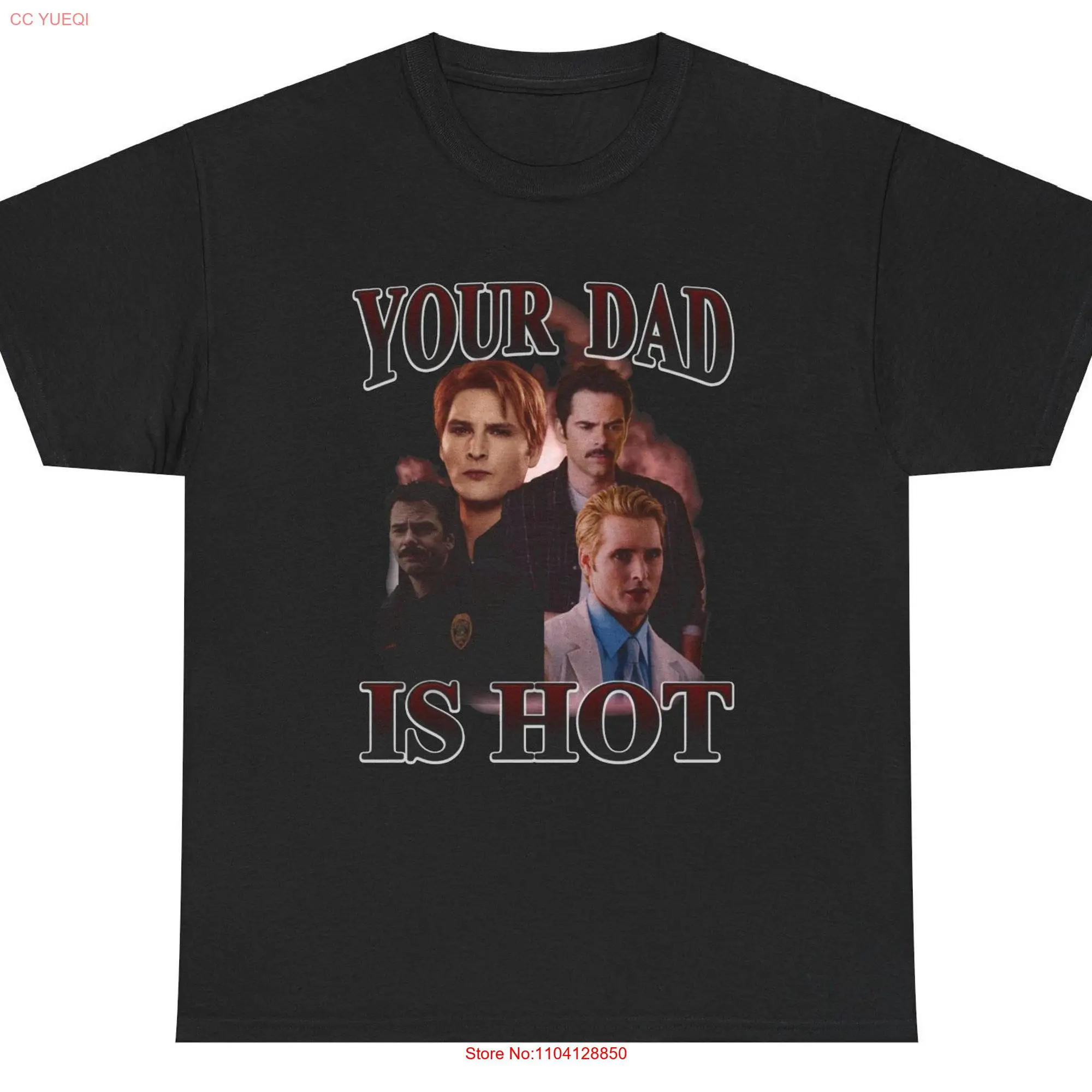 Your Dad Is Hot Retro style Twilight inspired Charlie and Carlisle T shirt Heavy Cotton long or short sleeves