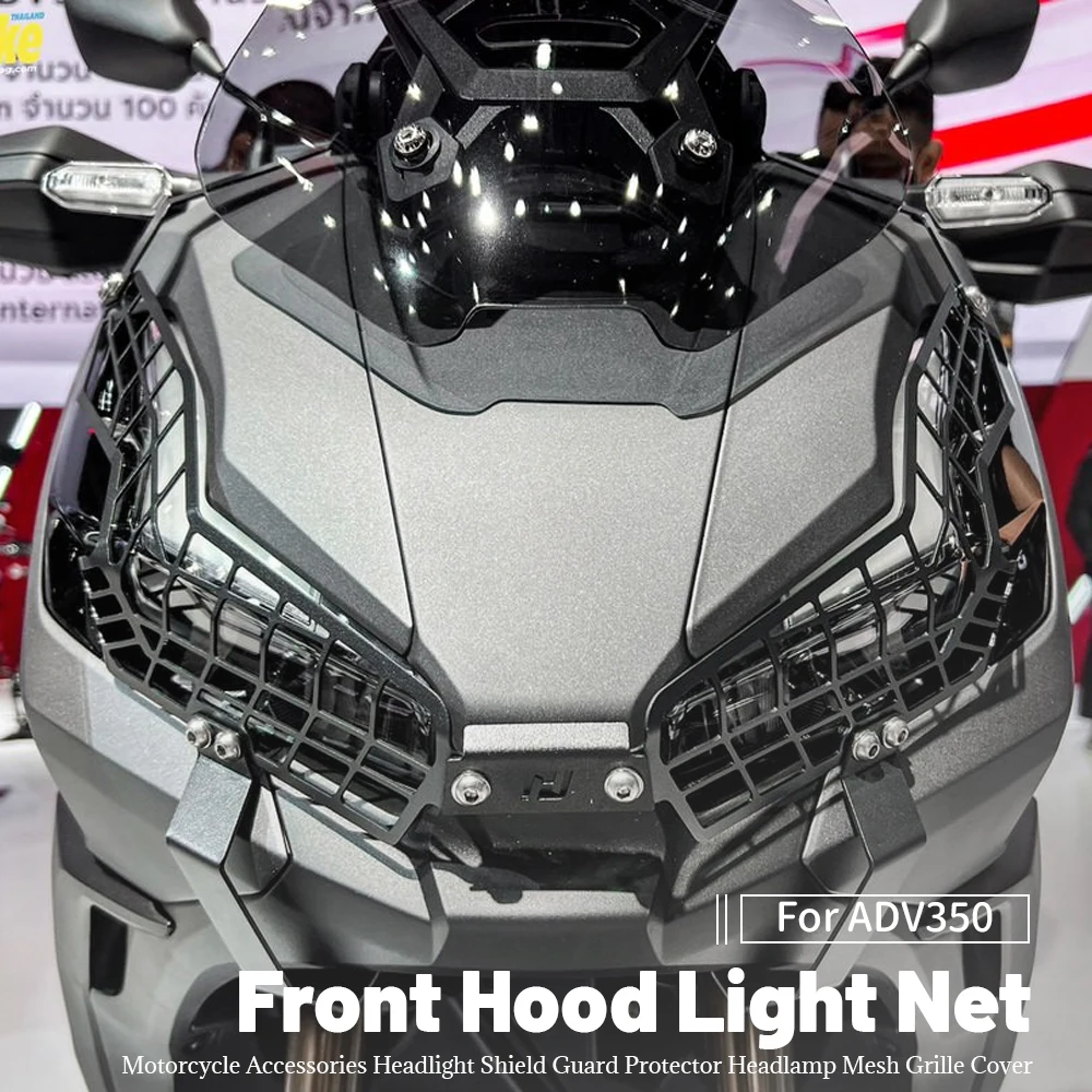 

MKLIGHTECH For HONDA ADV350 ADV 350 Adv350 2021-2022 Motorcycle Accessories Headlight Shield Guard Protector Headlamp Mesh Grill