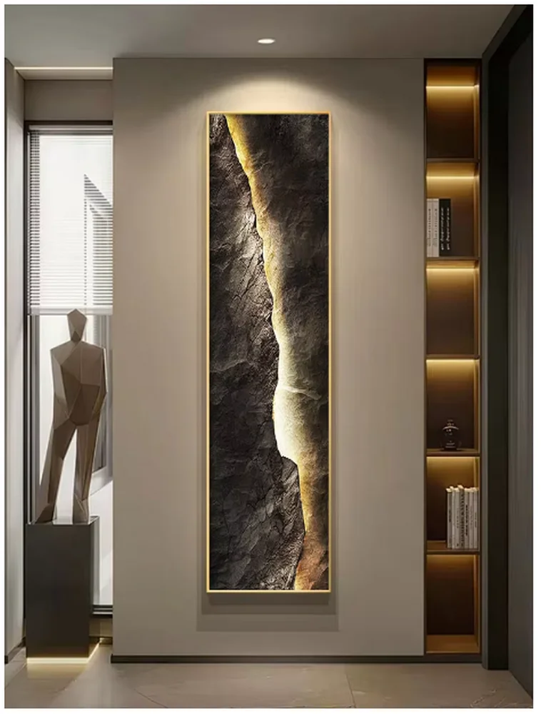 Non 3D crystal porcelain craftsmanship, mountain view painting LED wall lights, indoor wall decoration YX654TB