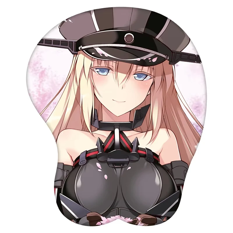 

Коллекция Bismarck Kantai, 3D коврик для мышки с Аниме Коврик для мыши, силиконовый сексуальный Оригинальный игровой коврик в подарок