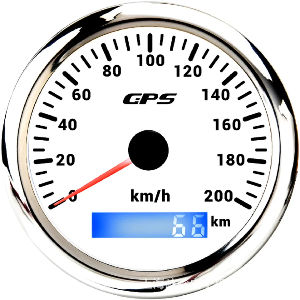 85mm GPS Speedometer 30/60/120/200km/h Speedometer for Marine Vehicles