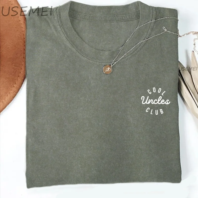 Cool Uncles Club T Shirt Pregnancy Announcement TShirt for Uncle Cool Uncle T-Shirt New Uncle Tee Men Women Cotton Clothes