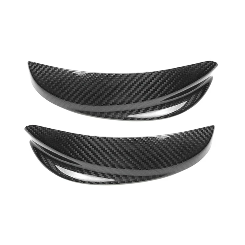 Car Headlight Decorative Stickers Carbon Fiber Eyebrow Stickers For Fiat 500 Abarth 2009-2023 Accessories