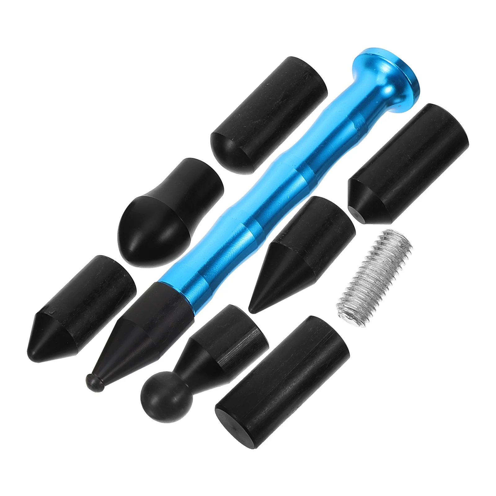 

1 set 1 Set Car Body Repair Tools Kit Blue Interchangeable Head Tap Down Pen Small Remover Automotive Dent Fix Tool Lightweight