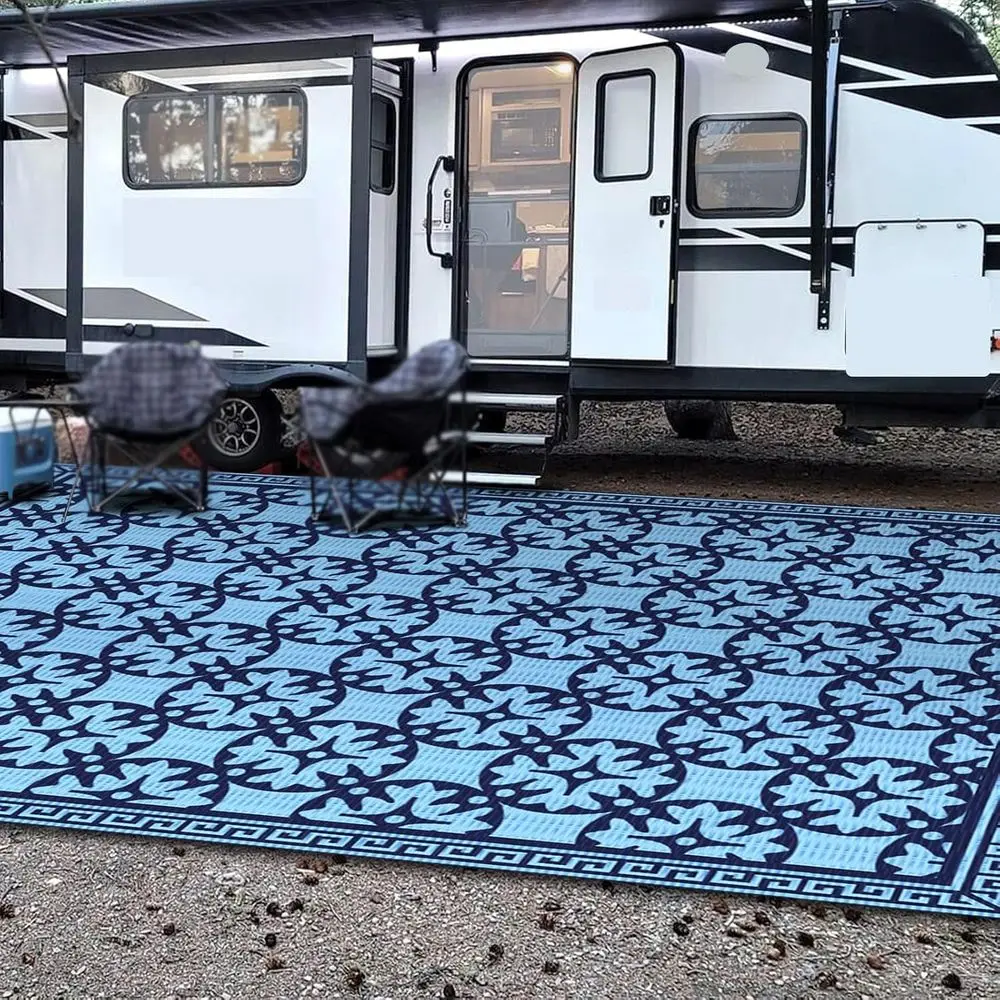 

Portable Water-Resistant Outdoor Rug with Carrying Bag - Ideal for Camping, Picnics, Beach, and Patios