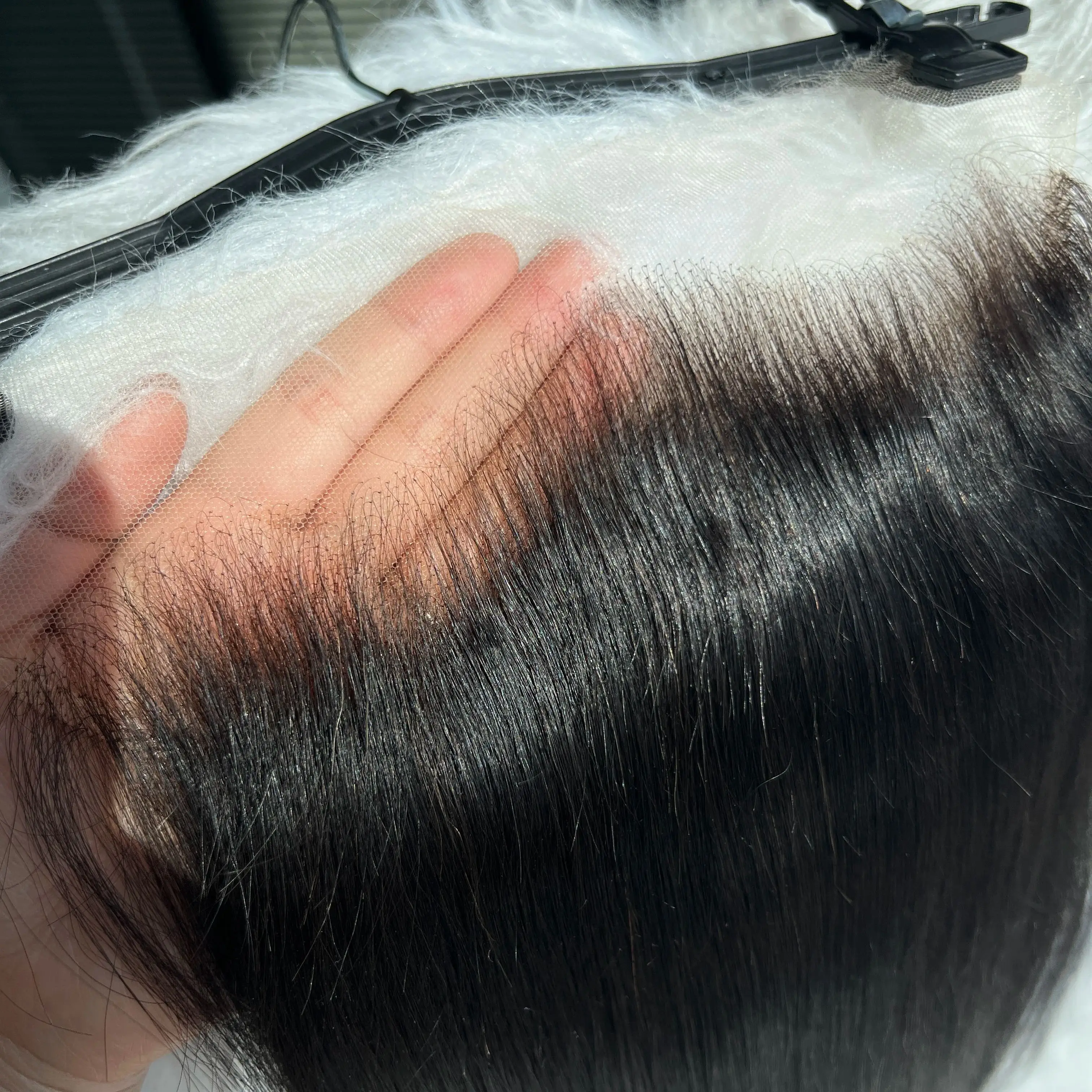 

TOP Single Knots Прямые 13x6 Кружевная фронтальная застежка 5x5 Hd Кружевная застежка Ручная завязка из человеческих волос Свободная часть Hd Кружевные застежки