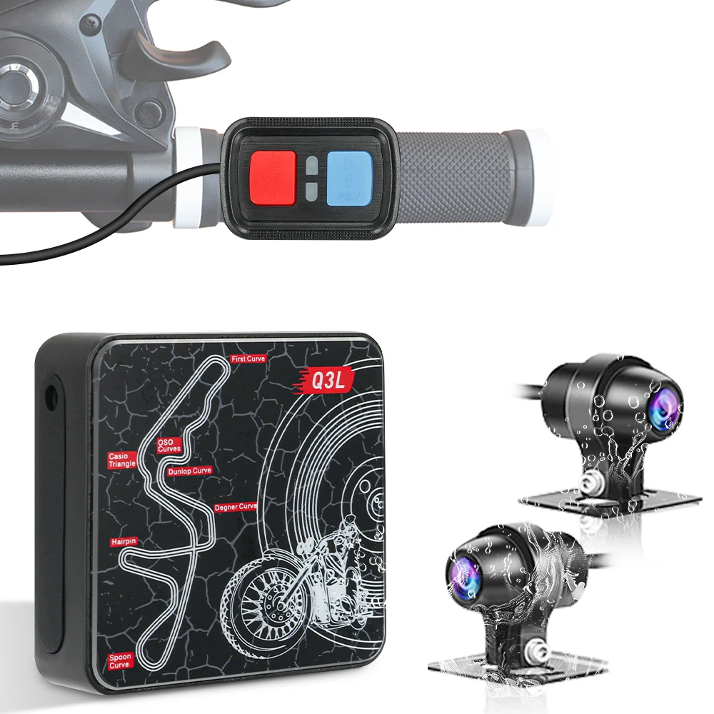 SYS VSYS 5G واي فاي كاميرا دراجة نارية Q3PL مراقبة وقوف السيارات مقاوم للماء الإسكان المعدني دراجة نارية داش الكاميرا #1