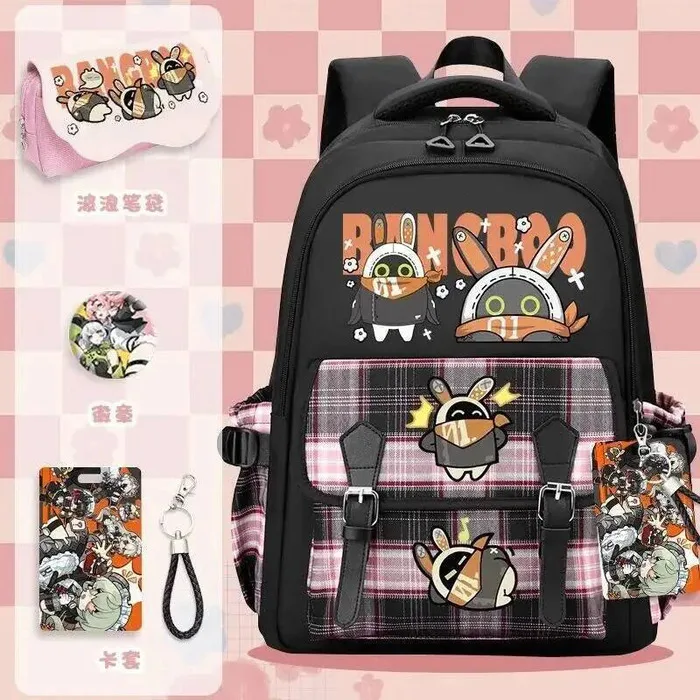 

Zenless Zone Zero The Bangboo Косплей Нейлоновая школьная сумка большой емкости Рюкзак с подвеской Рюкзак Аниме ИГРА