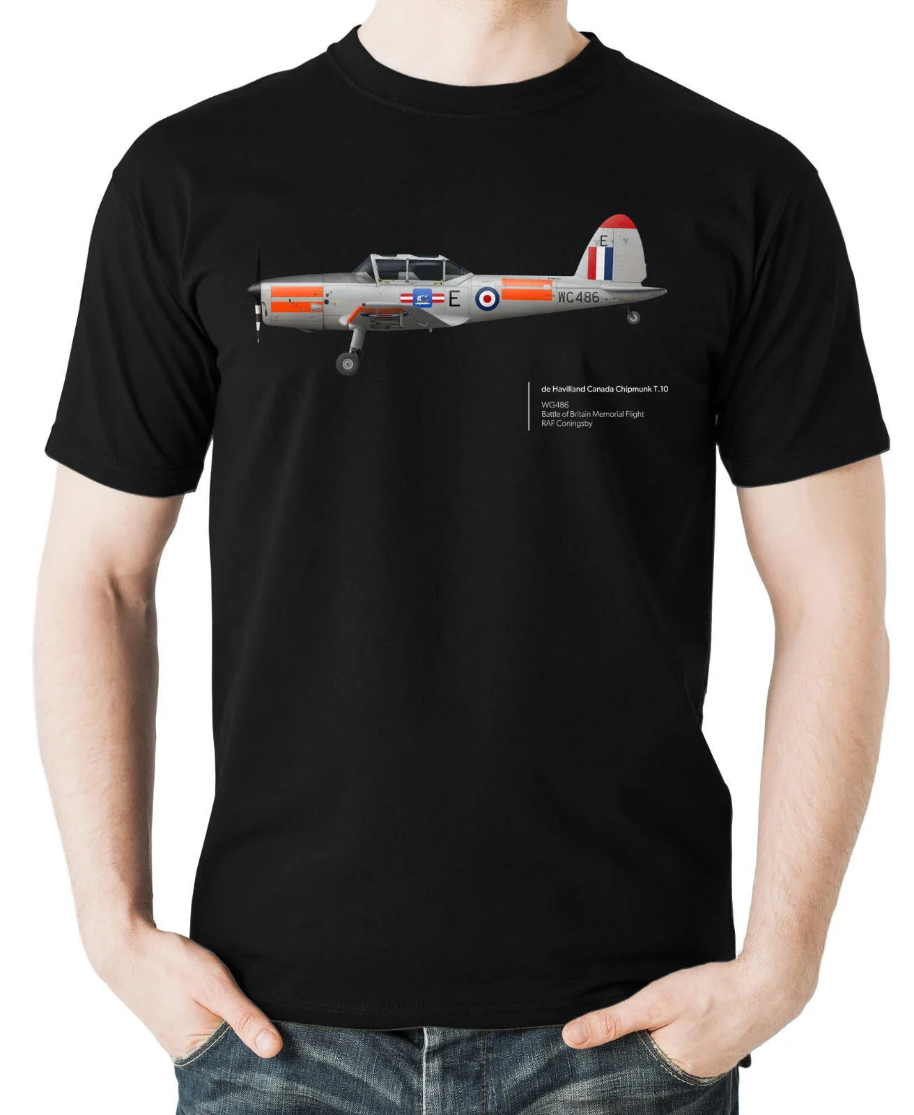 BBMF De Havilland Canada Chipmunk T.10. Aviation Themed T-Shirt. Summer Cotton O-Neck Short Sleeve Mens T Shirt New S-3XL