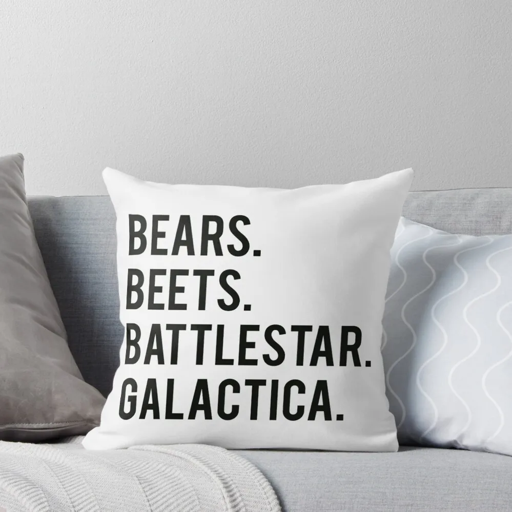 Bears. Beets. Battlestar Galactica. Throw Pillow Sofa Cushion Decorative Cushions For Luxury Sofa pillow