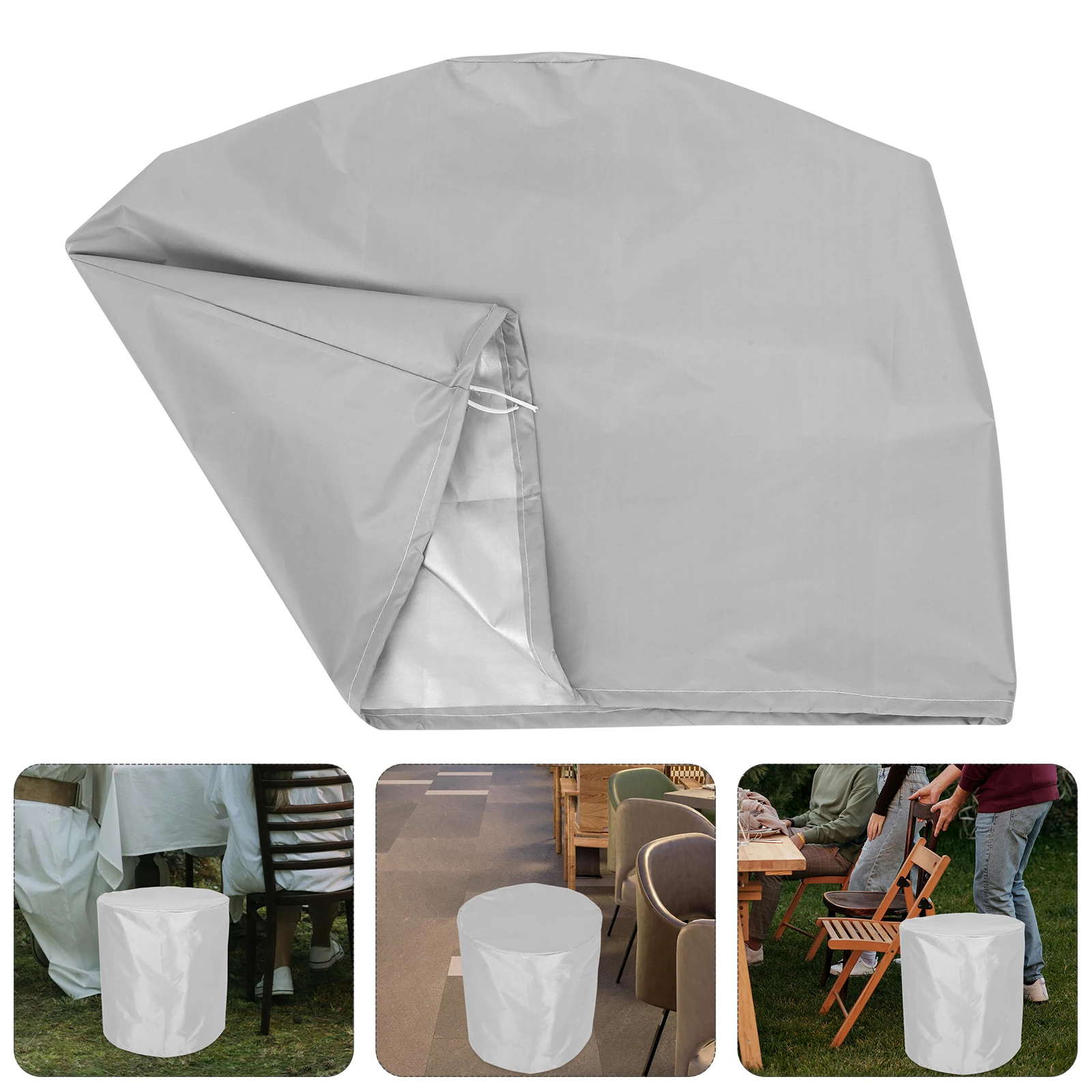 

Cooler Table Cover Furniture Outdoor Dining Round 210d Oxford Cloth Mini Portable