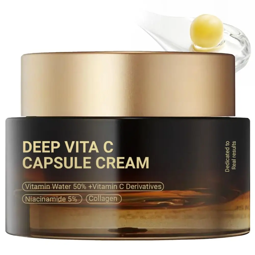 Collagene e niacinamide Deep Vita C Capsule Cream Anti Rughe Rassodante Crema Idratante Viso Gel Idratante Riparatore