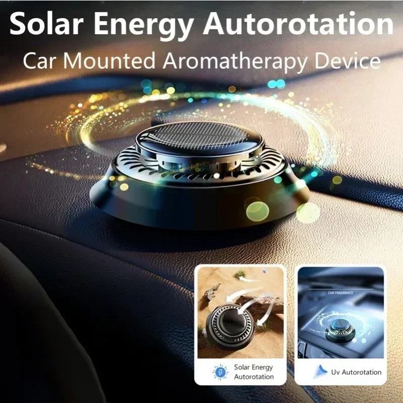 Solar Energy Car Fragrance Electromagnetic Molecular Interference Interior Odor Remover Essential Oil Car Diffuser for Car