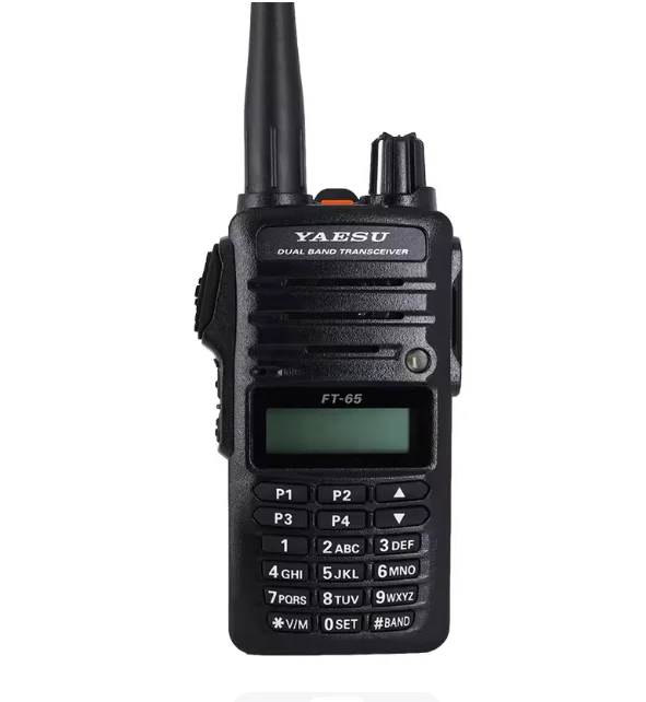 

Рация Yaesu FT-65R, 5 Вт, двухдиапазонная (VHF/UHF), 144 МГц/430 МГц, прочная и компактная, портативная беспроводная FM-радиостанция FT65