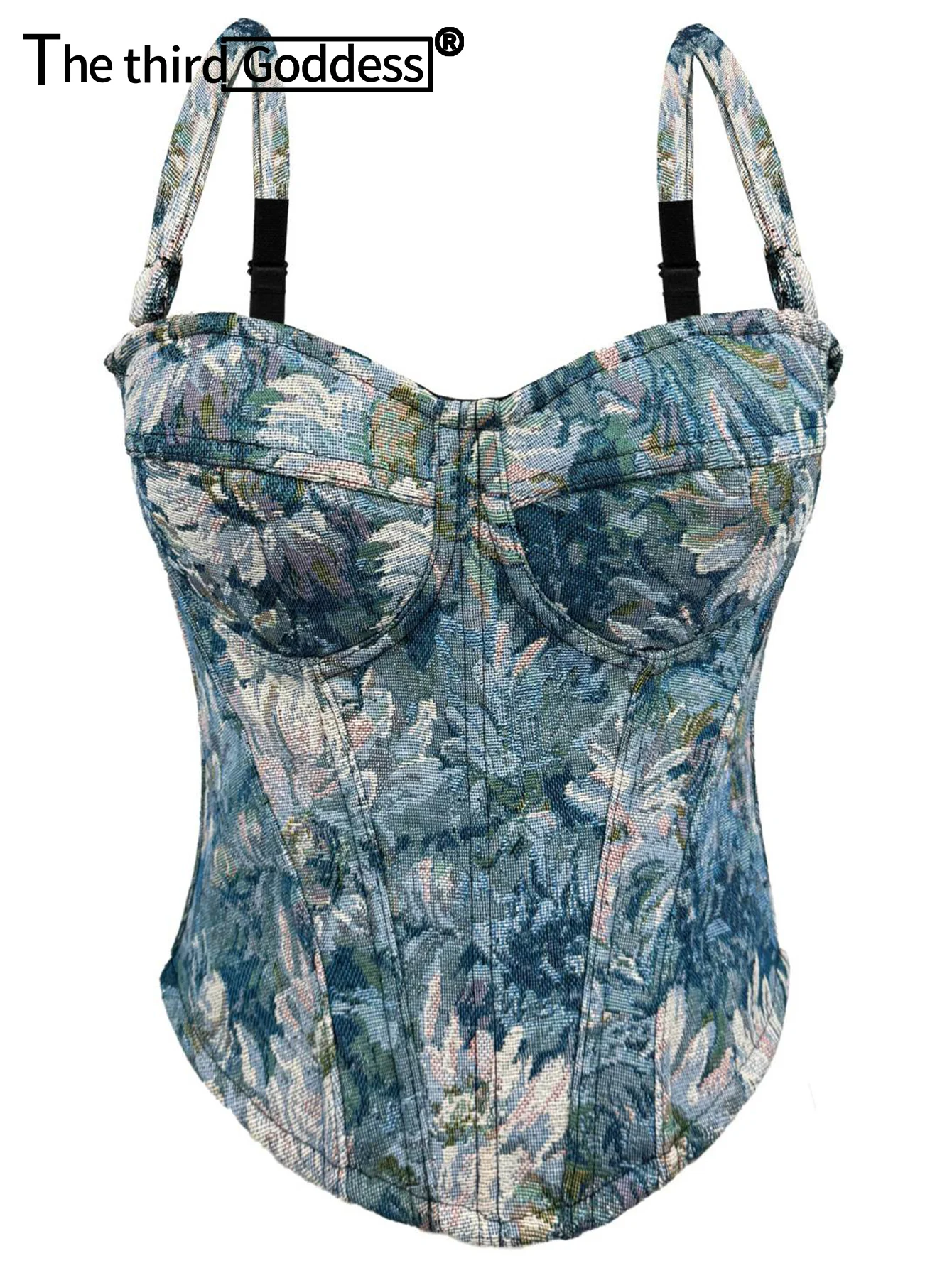 Sexy stampa corsetto crop top abbigliamento donna 2025 estate ritagliata halter canotta bustier reggiseno club party top hotwife rave outfit