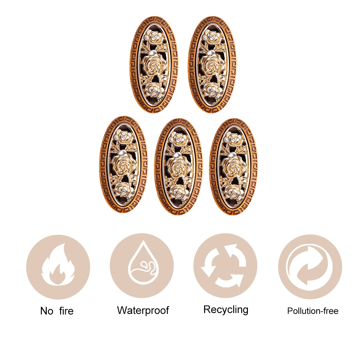 

5pcs Durable Bronze Cabinet Handle Drawer Pull Unique Design Home Decor Replacement For Drawer Knob Pull Handle