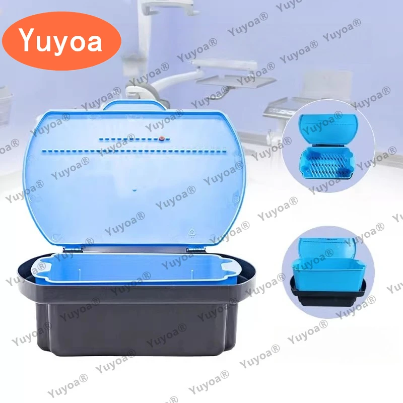 3.8L Large Size Dental Instrument Soaking Box Disinfection Soak Case for Dentist Surgical Tools Cleaning