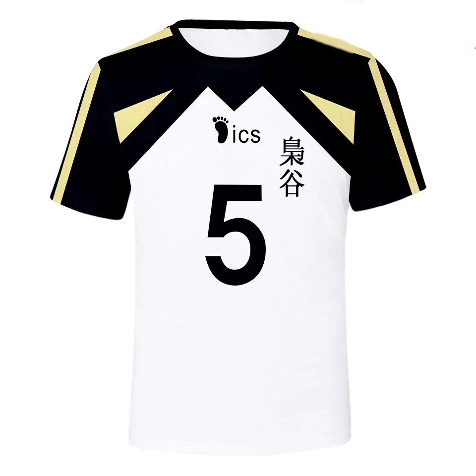 Volleyball Team Uniform Training Clothes Tshirt 3D T-shirt Men/Women O-neck Fashion Haikyuu Short Sleeve Tops Unisex clothing