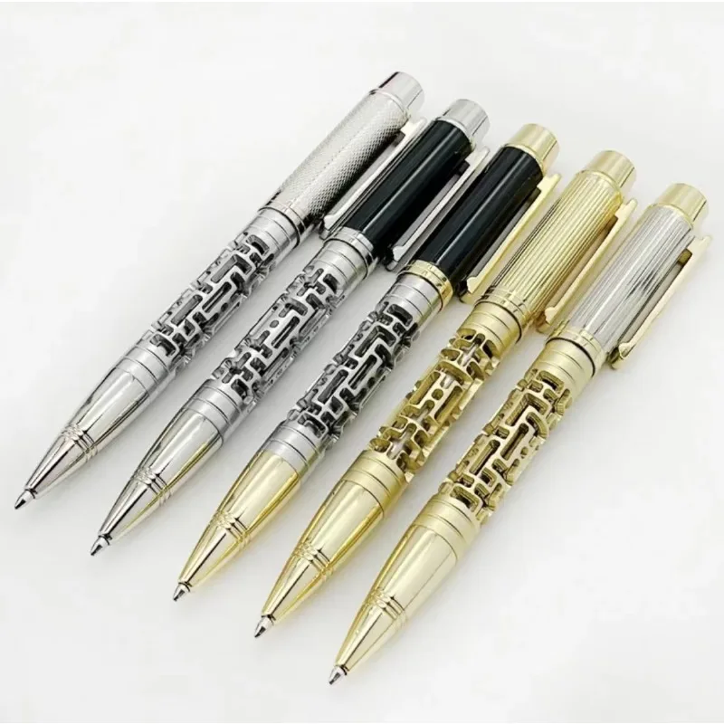 

New-Yamalang Luxurious Metal Cut-out Design Rollerball Pen 0.5-0.7mm Business Stationery Writing Pens Office Supplies Ball Pens