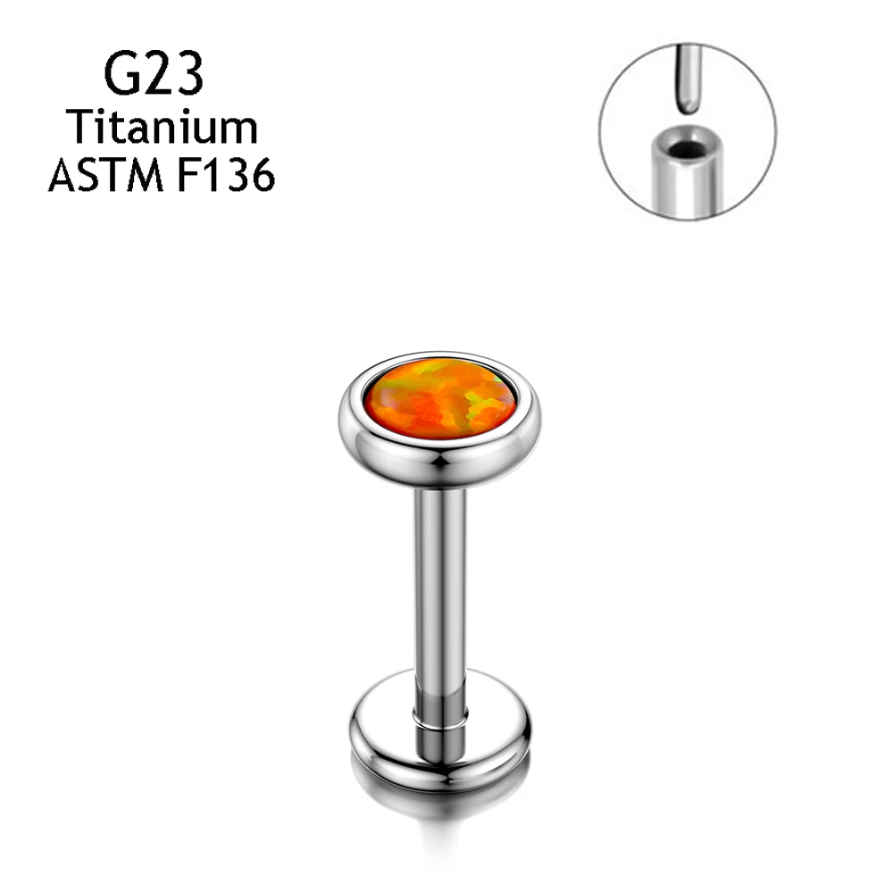 G23 Titanium Nose Conch Cartilage Push Pin Insertion Studs
