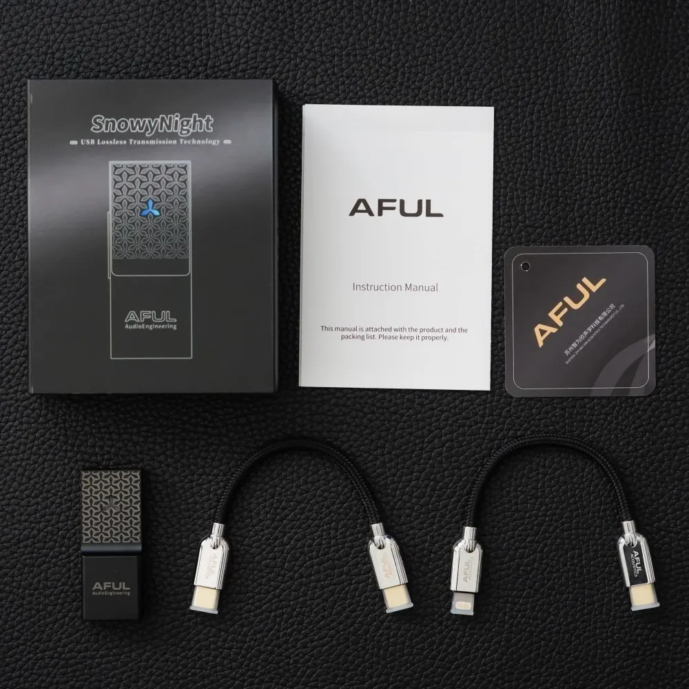 AFUL SnowyNight Portable USB DAC & AMP Dual CS43198 Chips Lossless Transmission 32/768kHz PCM DSD256 3.5mm 4.4mm Balanced