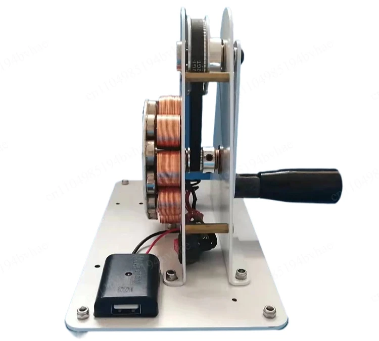 Hand Generator, Emergency USB Charging 12V Permanent Magnet Small Power Generation, Physical Electromagnetism