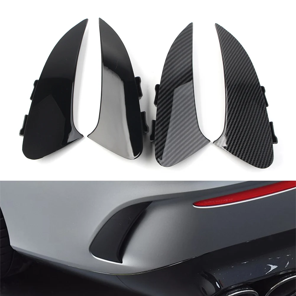 

1Pair Car Rear Bumper Splitter Spoiler Canard Air Vent For Mercedes Benz AMG CLA C118 2020 2021 Sport Edition