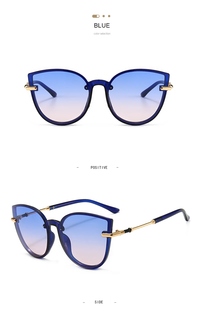 Neuer Modetrend Personalisierte Sonnenbrille mit Großem Rahmen Internet-Berühmtheit Instagram Damen-Sonnenbrille 6044 – Detail 11