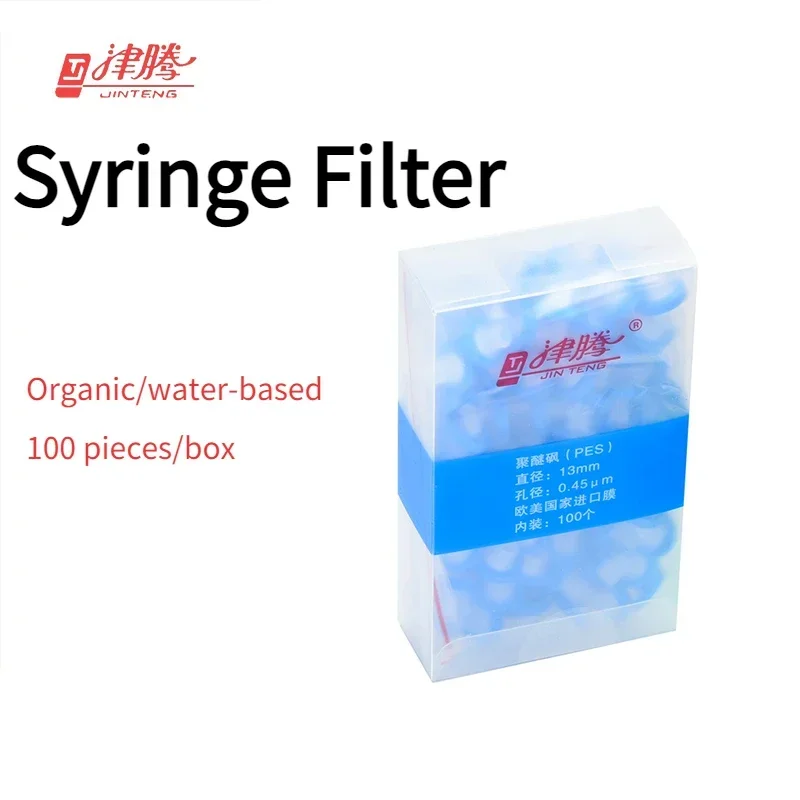 100pcs Jinteng Needle Filter Disposable Filter Head Water System PES Nylon Organic PTFE Filter Head 0.22 0.45um