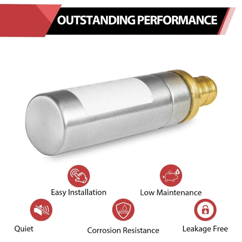 

652F Multipurpose Water Hammer Arrestors Designs for Washing Machines and Garden Hoses With Sturdy Brass Construction