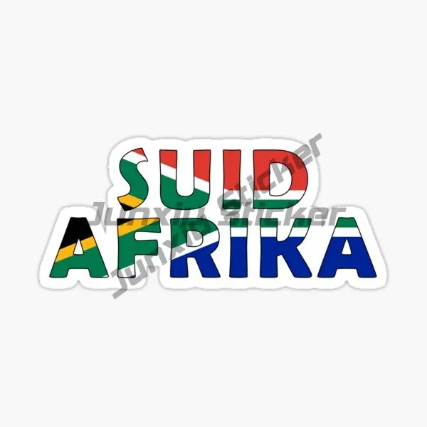 South African ZA Antelope Flag Sticker Vinyl Truck Accessories Laptop Wall Glass Moto Window Bicycle Helmet Van Waterproof Decal