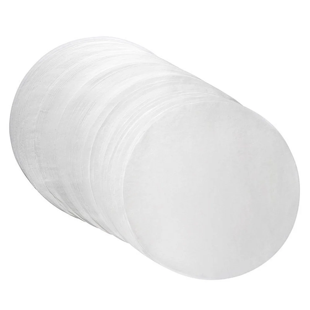 

100 Pcs Baking Food Liners White Cake Parchment Paper Sheet Pan Circle Parchment Sheets 6 Inch Non Stick