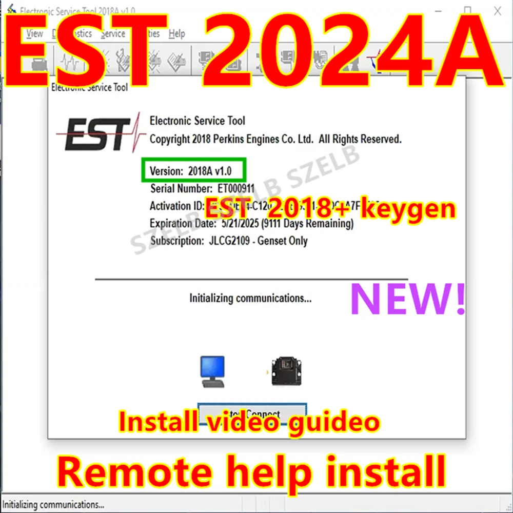 

Full Function EST 2024A for Perkins Electronic Service Tool EST 2024A Electronic Service Tool EST 2018A + Keygen + free install