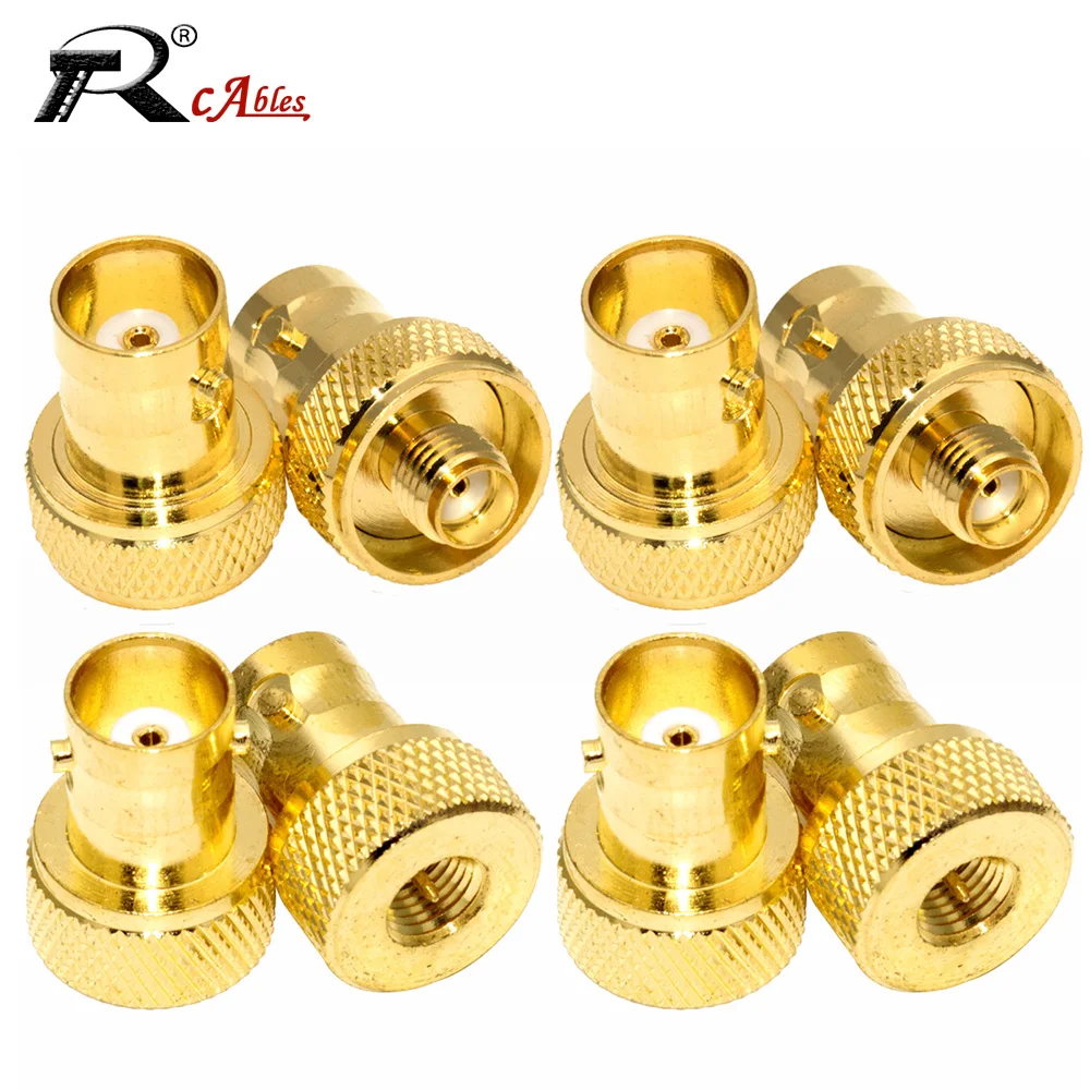 RF Coaxial Adapter BNC Female to SMA Male GP88S Disc Gold Plated High Frequency Adapter BNC Female Transfer SMA Male