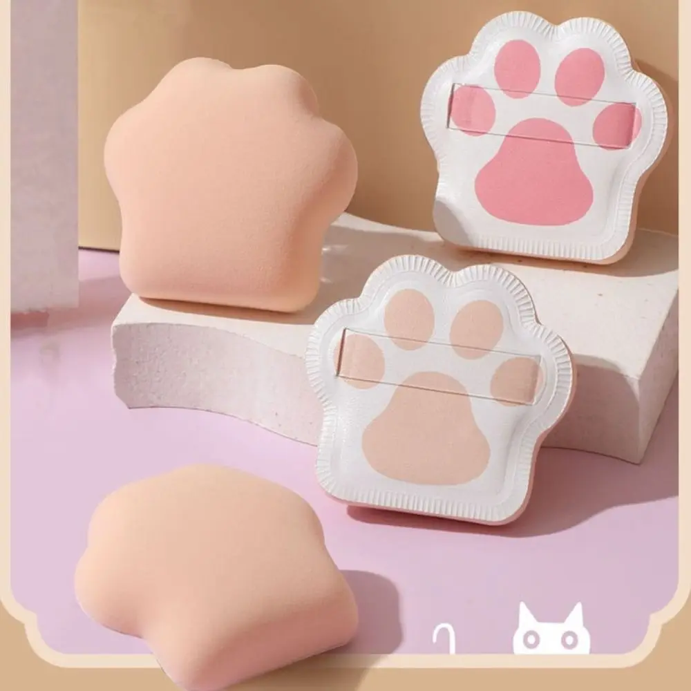 

New Super Soft Powder Puff Foundation Cream Portable Makeup Sponge Cat Claw Shape Beauty Accessory Puff Cosmetics