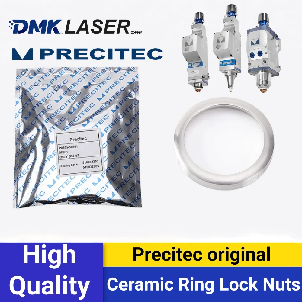 Precitec original Ceramic Locking Ring Lock Nut for procutter 1.0/2.0 Light protective lens Tightening Ring Ceramic Holder Ring
