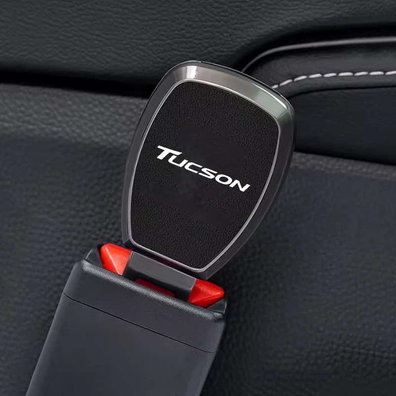 Car Seat Belt Clip Extension Plug Safety Seat Lock Buckle for Hyundai Tucson N NLINE Badge IX30 IX45 Accent Kona Elantra Sonata