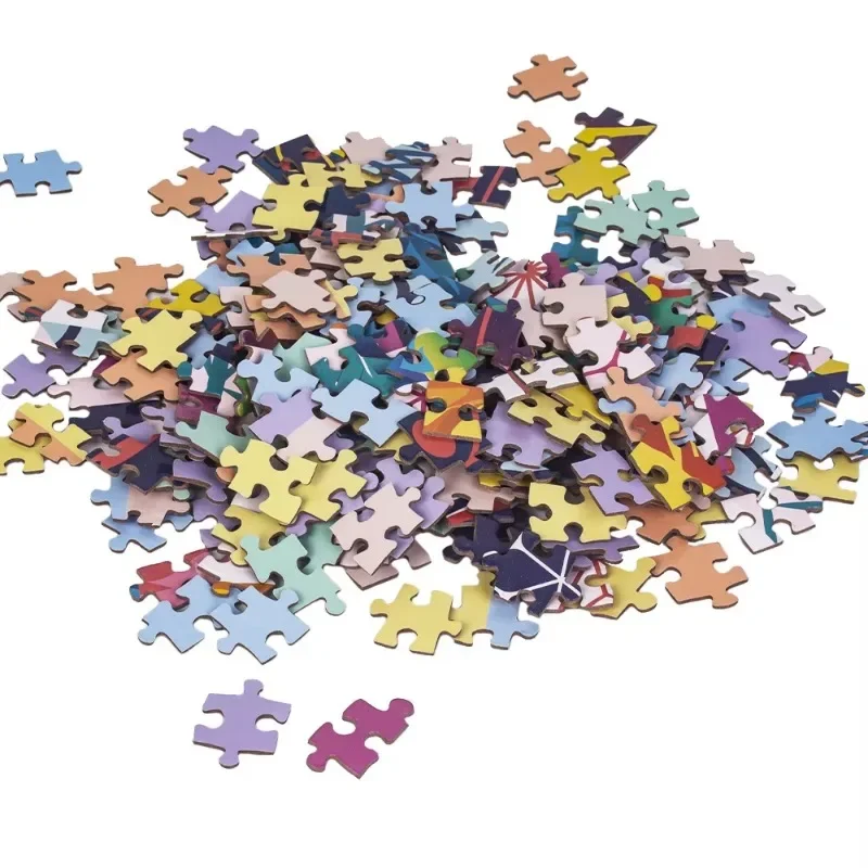 MaxRenard 1000-teiliges Puzzle für Erwachsene, Vögel, rundes Tier, kreisförmig, Heimwanddekoration, Lernspielzeug, Geschenk für Familienspiele