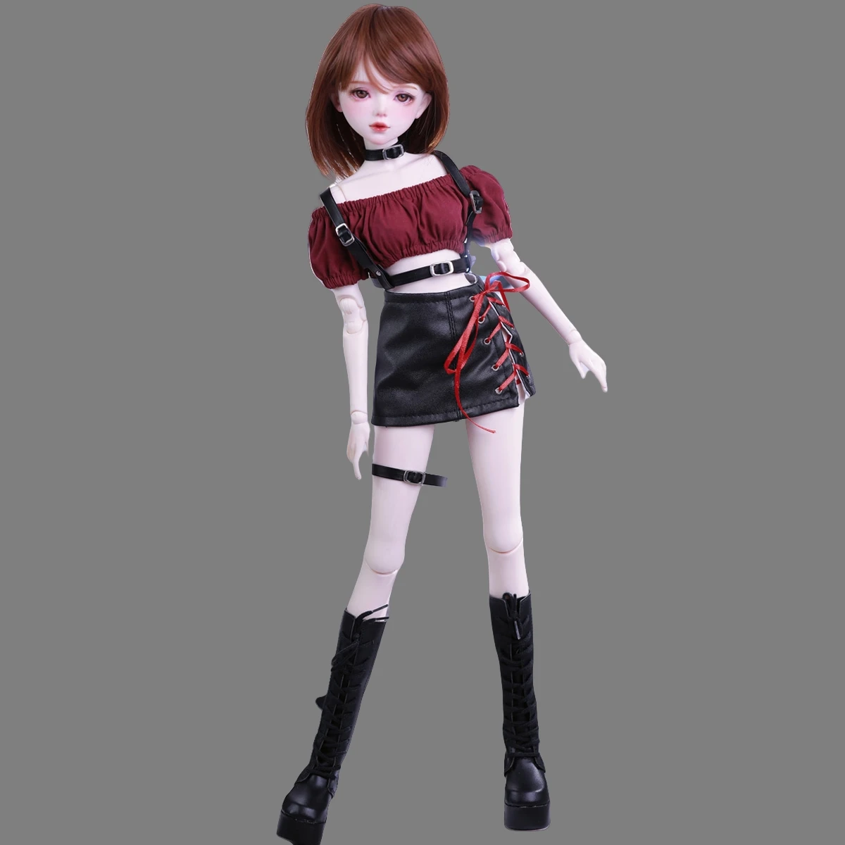 YUTOTUE 56cm Height Large Girl Doll BJD Toy Handpainted Makeup Face Fashion Outfits Set Gift Lifelike