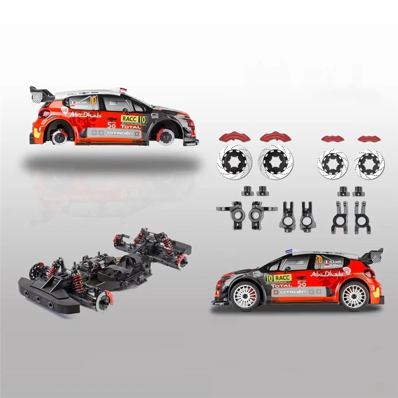 Y34A Metal Steering Block C-Hub Carrier Rear Hub Carrier Brake Disc for 1/7 Scale KM Citron C3 RC Car Upgrade Parts,B