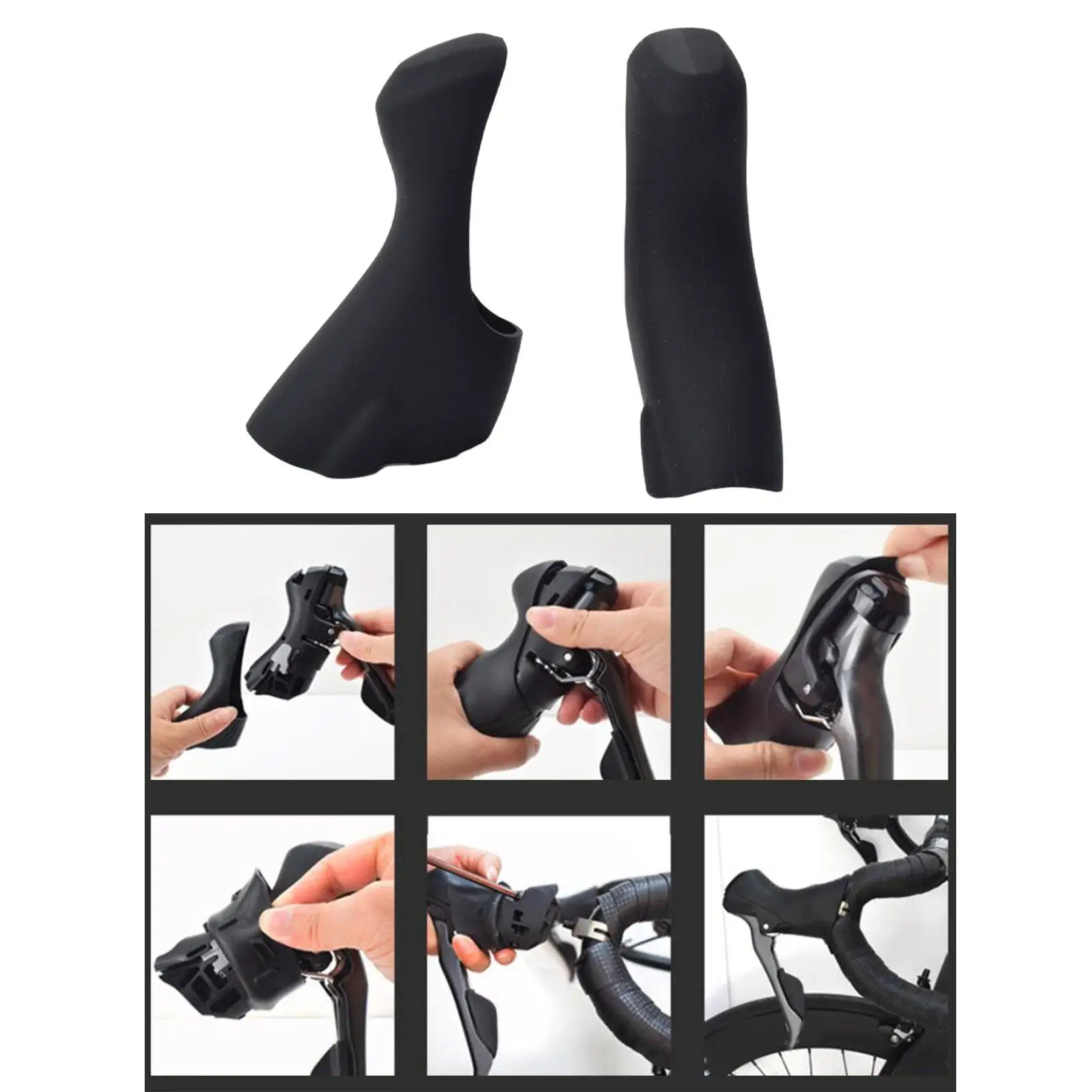 

Защитные накладки на ручки тормозных рычагов и силиконовые накладки на руль для гоночных велосипедов, аксессуары для переключения передач