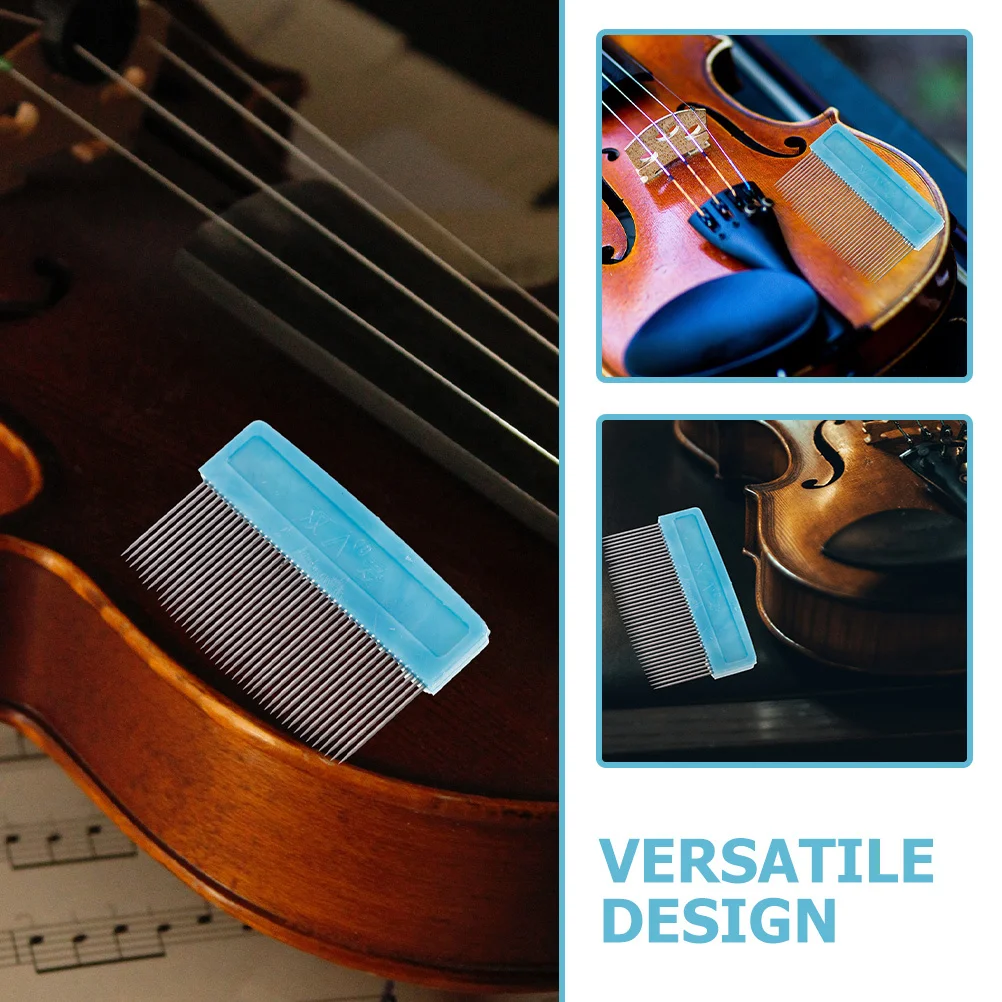 

Mikinona Violin Bow Hair Comb Tool Horse Grooming Set for String Instrument Maintenance