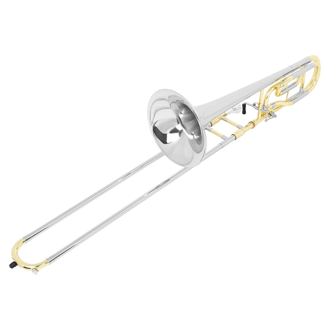 Silver Horn Tuning Slide Tone Profesional Brass Musical Instrument Gold Tube Bb/F Tenor Trombone